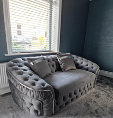Ambassador Sofa Chesterfield Toronto Metal Trim Fabric