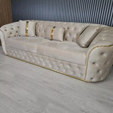 Ambassador sofa cream plush- stratus interiors