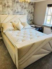 Virgo Geometric Bed | Stylish Contemporary Bed Frame