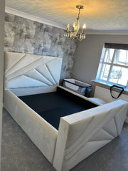 Virgo Geometric Bed | Stylish Contemporary Bed Frame