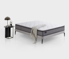 Serenity Luxury Pillowtop Mattress Pocket Springs, Wool Comfort Layer & Foam Support