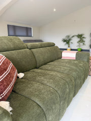 Molly Electric Sofa bed Grey 3 Seater Grey Beige Green