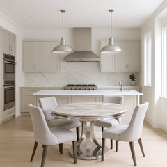 London Round Table (1.3m) – Chrome Frame – image 1