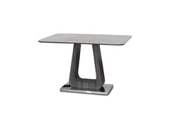 Zermatt Dining Table Grey Ceramic 120cm Fixed Top