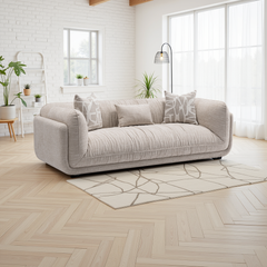 Oxford Modern Comfy Sofa Beige and Grey 3 seater 2 seater