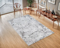 PEARL SILVER LARGE LIVING ROOM RUG 200 X 290 CM
