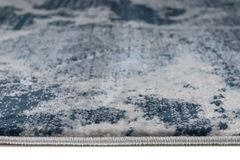 HARLEQUIN LARGE BLUE LIVING ROOM RUG 200 X 290 CM