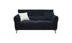 Aluxo Albany Sofa Black Lux Boucle Fabric