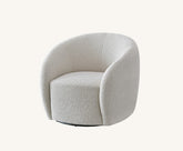 Adam Boucle Teddy Accent Chair in Cream and Grey