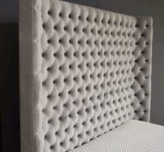 Carrington Chesterfield tall upholstered bed – view 3