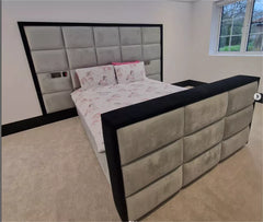Cubed TV Bed | Luxury Bed Frame With Hidden TV Storage