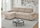 Hudson L-Shape Sofa Bed – Universal Corner Sofa with Storage in 4 Colours