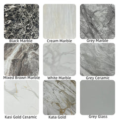 Chelsea Marble Dining Table Gold Base