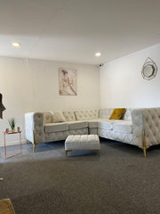 Italian Chesterfield Velvet Sofa