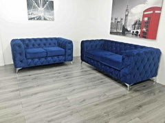 Italian Chesterfield Velvet Sofa