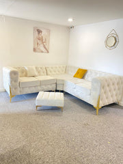 Italian Chesterfield Velvet Sofa