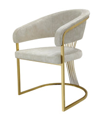 Prado Luxury Dining Chair Gold or Chrome base