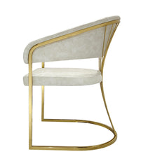 Prado Luxury Dining Chair Gold or Chrome base