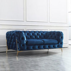 Italian Chesterfield Velvet Sofa