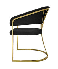 Prado Luxury Dining Chair Gold or Chrome base