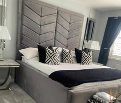 Ceasar Arrow Panel Tall Headboard – Double, King & Super King