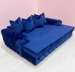 Bella Cinema Sofa TV room Chesterfield design with optional cup holders