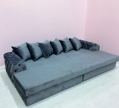 Bella Cinema Sofa TV room Chesterfield design with optional cup holders