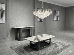 Lina Grey Marble Coffee Table – 130cm