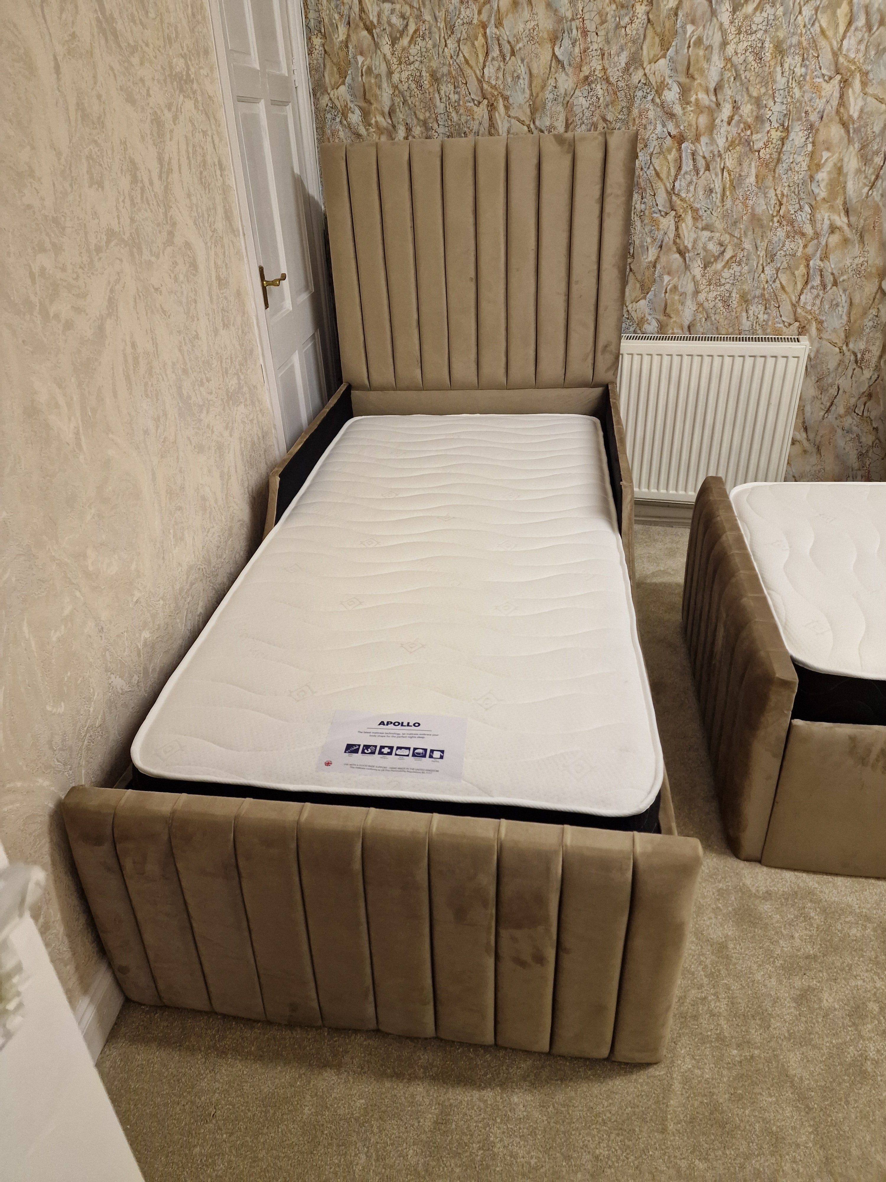 Leo Children's Panel Design Single Bed Frame Safety Rails