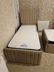 Leo Children's Panel Design Single Bed Frame Safety Rails