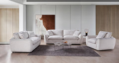 Berlin Comfy Jumbo Sofa Beige and Grey