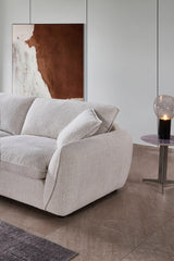 Berlin Comfy Jumbo Sofa Beige and Grey