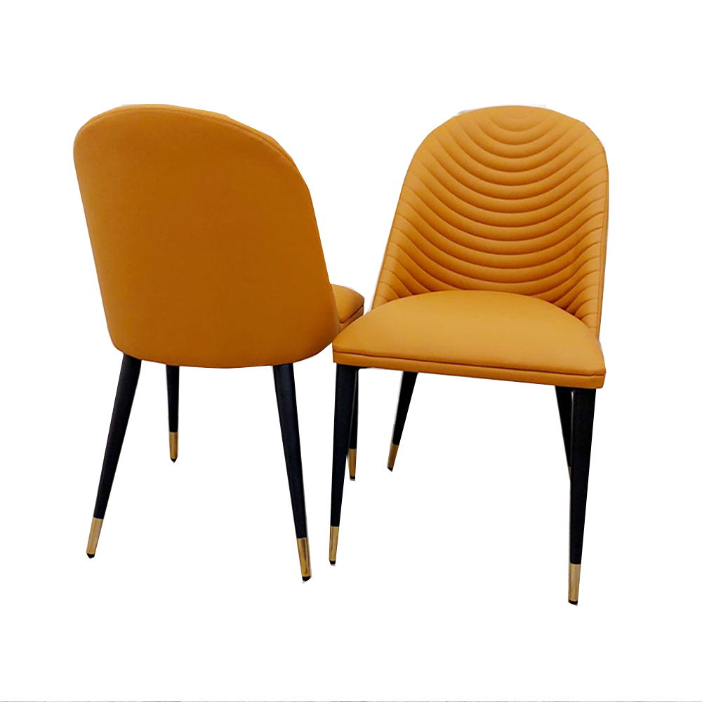 Alba Leather Dining Chair Grey, Tan and Khaki - Estelle Decor