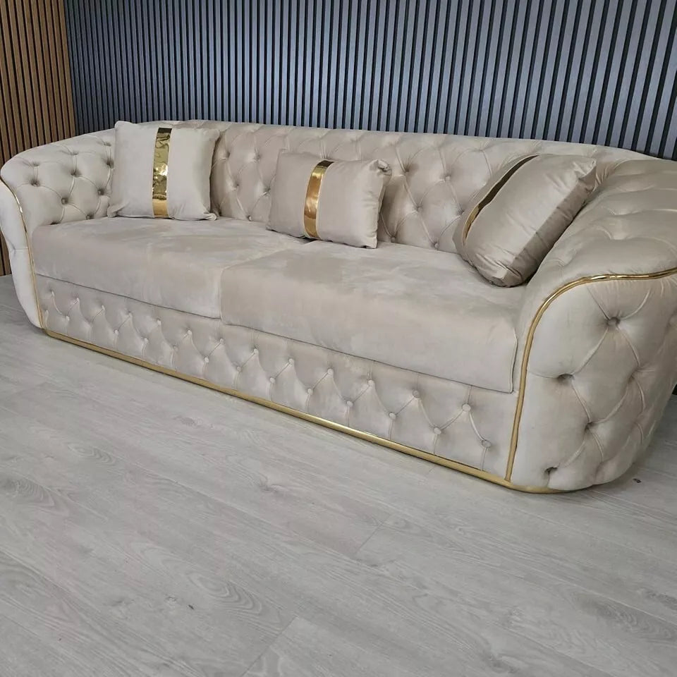 Ambassador  sofa cream plush- stratus interiors