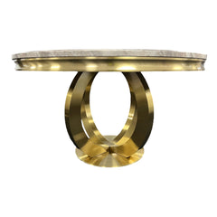 Chelsea Round Table (1.3m) – Gold Frame – image 3