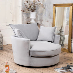 Cuddle Swivel Chair Velvet Love seat