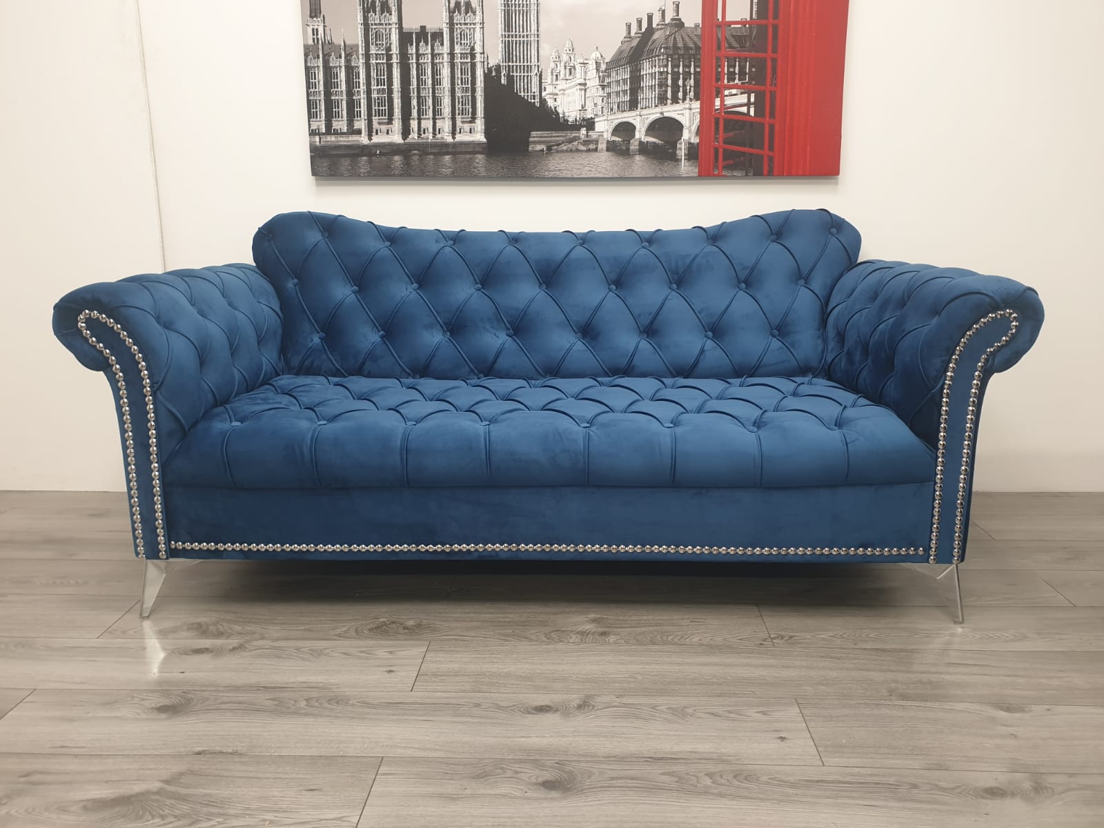 Elegance Fully Upholstered Chesterfield Sofa Corner - Estelle Decor
