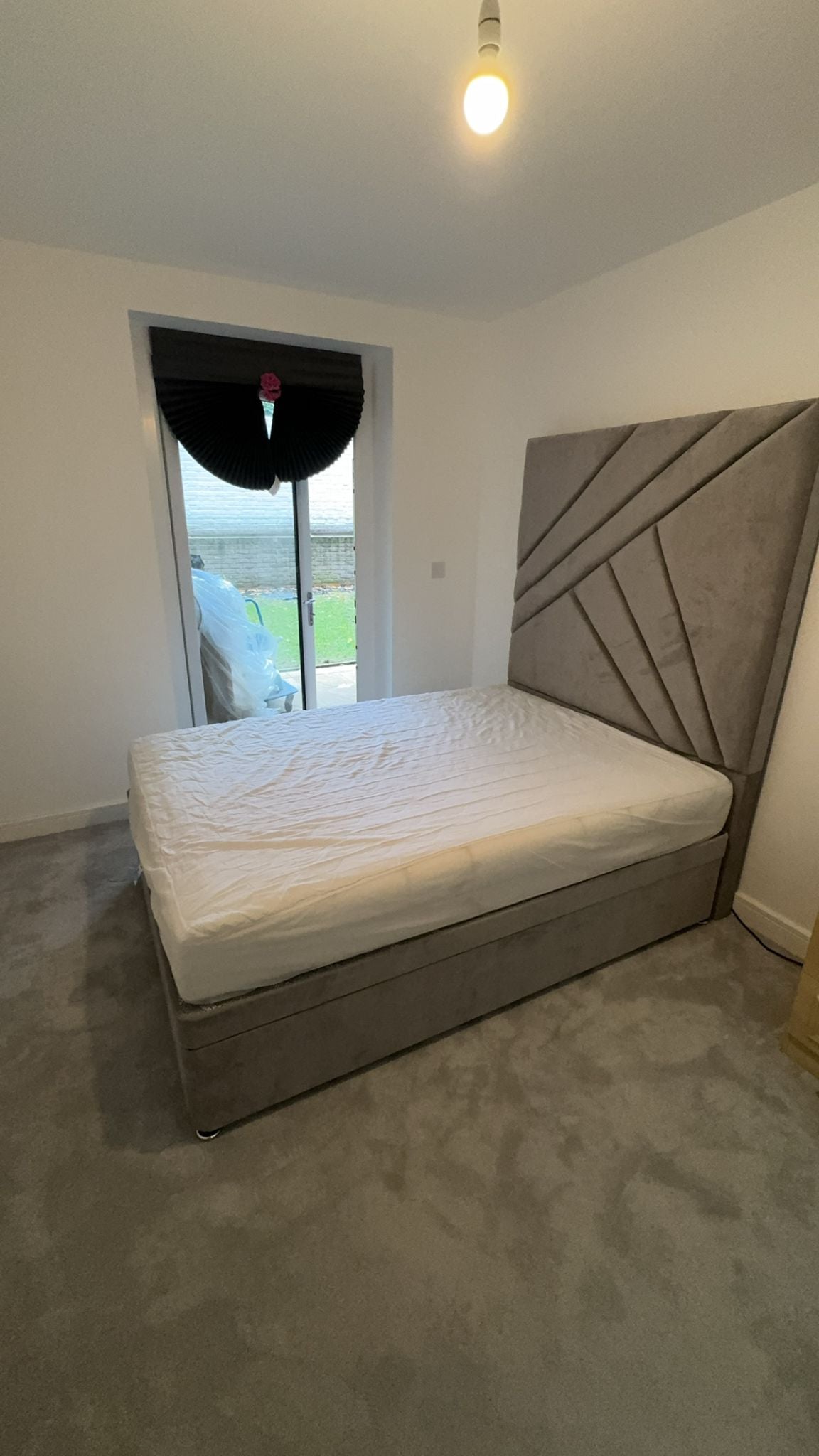 Virgo Geometric Bed | Stylish Contemporary Bed Frame