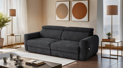 Dakota 3 Seater Electric Recliner Sofa Bed – Power Reclining Couch