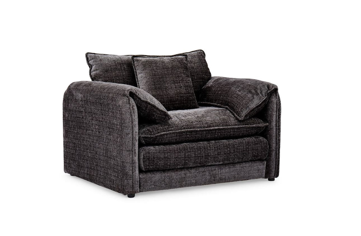 Solaya Luxury Durable Chenille Sofa Green Grey Beige Black