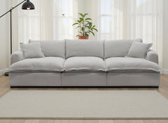 Santa Barbara modular 3 Seater Sofa Feather Filled Cushions with Footstool