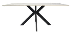 Milan Dining Table (1.5/1.8m) – Black Base – image 2