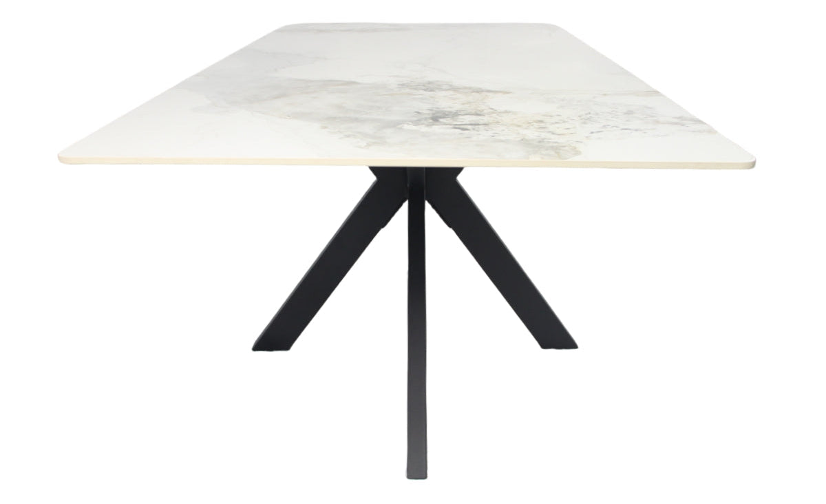 Milan Dining Table (1.5/1.8m) – Black Base – image 7