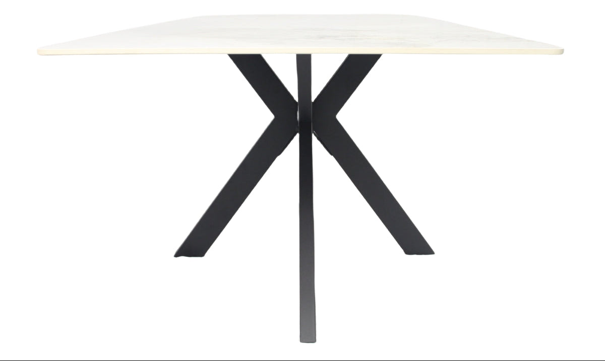 Milan Dining Table (1.5/1.8m) – Black Base – image 8