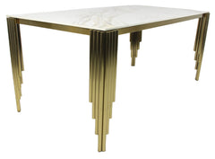 Mayfair Gold Dining Table (1.8m) – Gold Frame – image 3