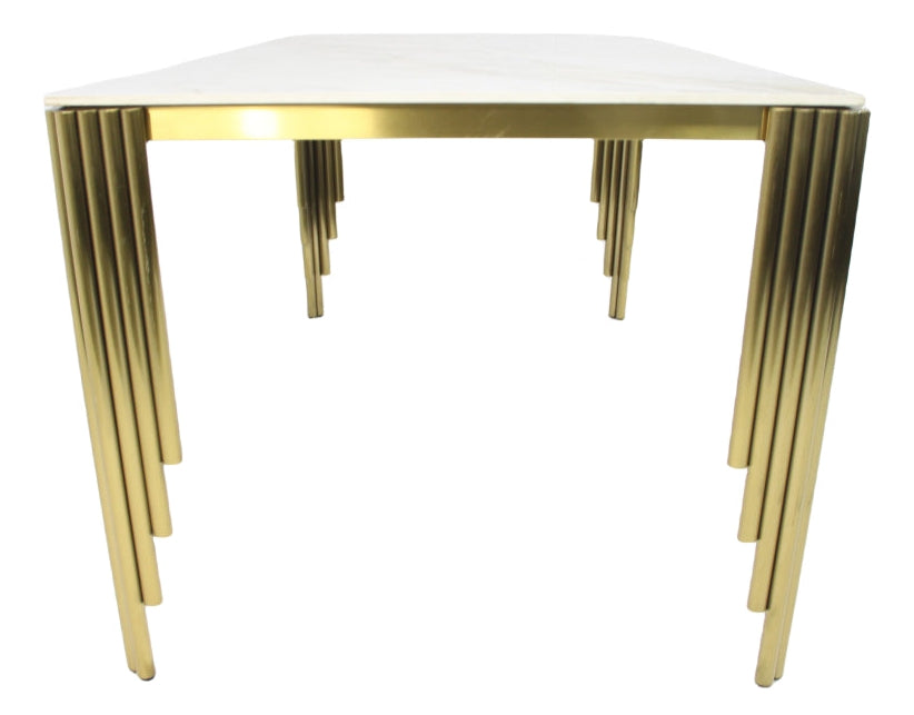 Mayfair Gold Dining Table (1.8m) – Gold Frame – image 7