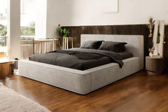 Short Headboard Platform Bed Mini Ambassador Plain Style Frame