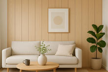 Wood Effect Flat Wall Panels -Oak Ash and Walnut 235cm x 40cm (5 pack)