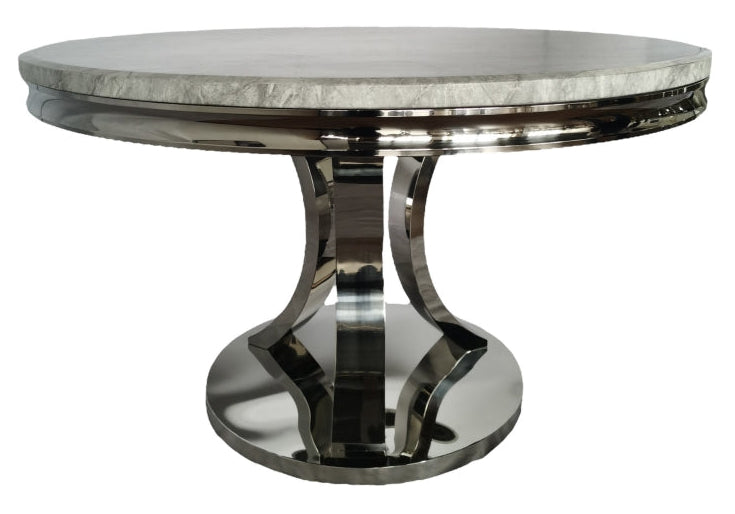 London Round Table (1.3m) – Chrome Frame – image 5