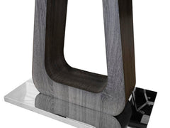 Zermatt Dining Table Grey Ceramic 120cm Fixed Top